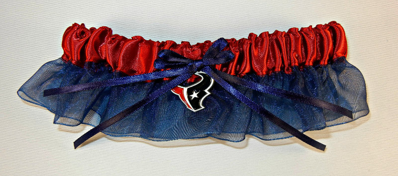 Houston Texans Inspired Garter with Licensed Charm